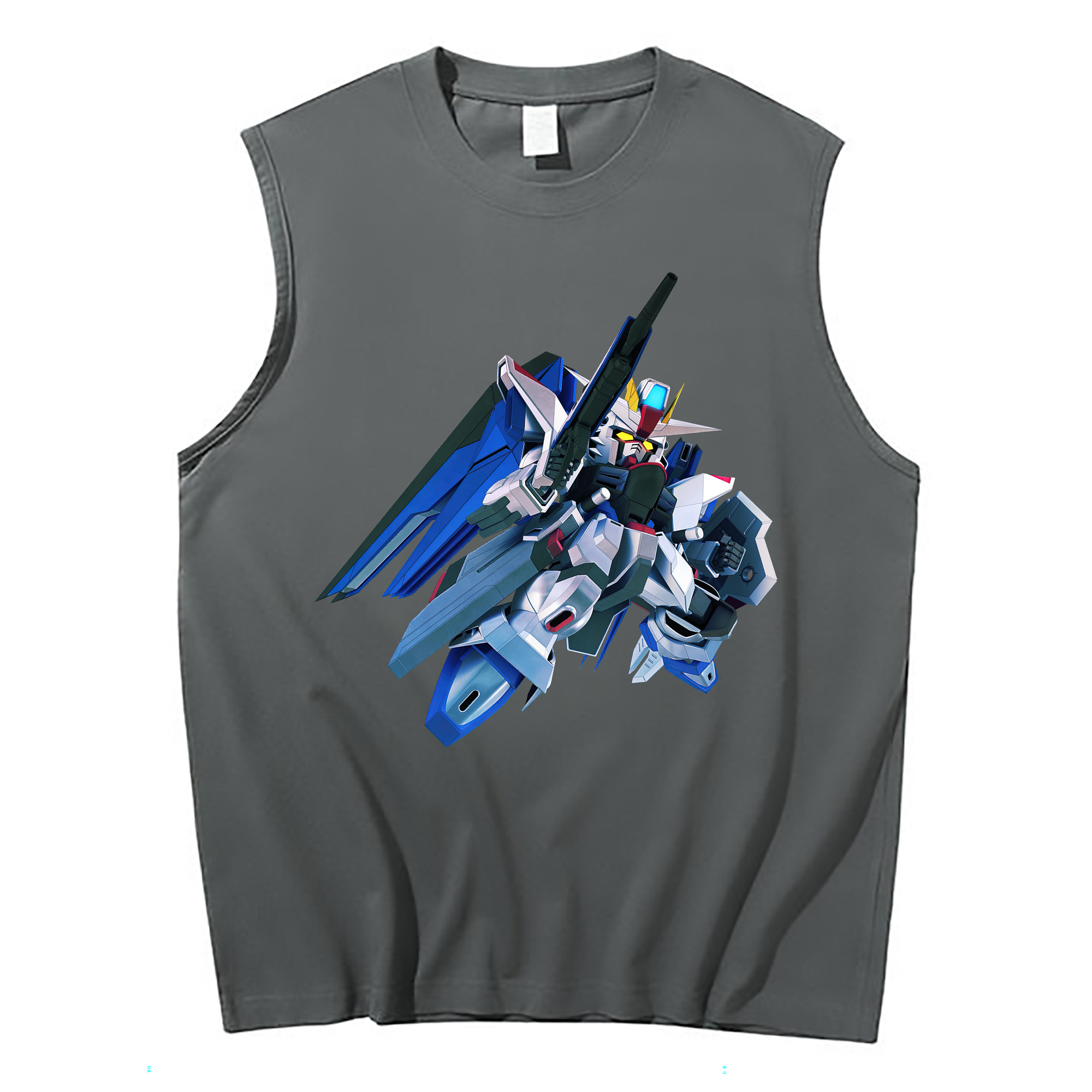 （画像用） 機動戦士ガンダム Mobile Suit Gundam コットン100％タンクトップ（フロントプリント）